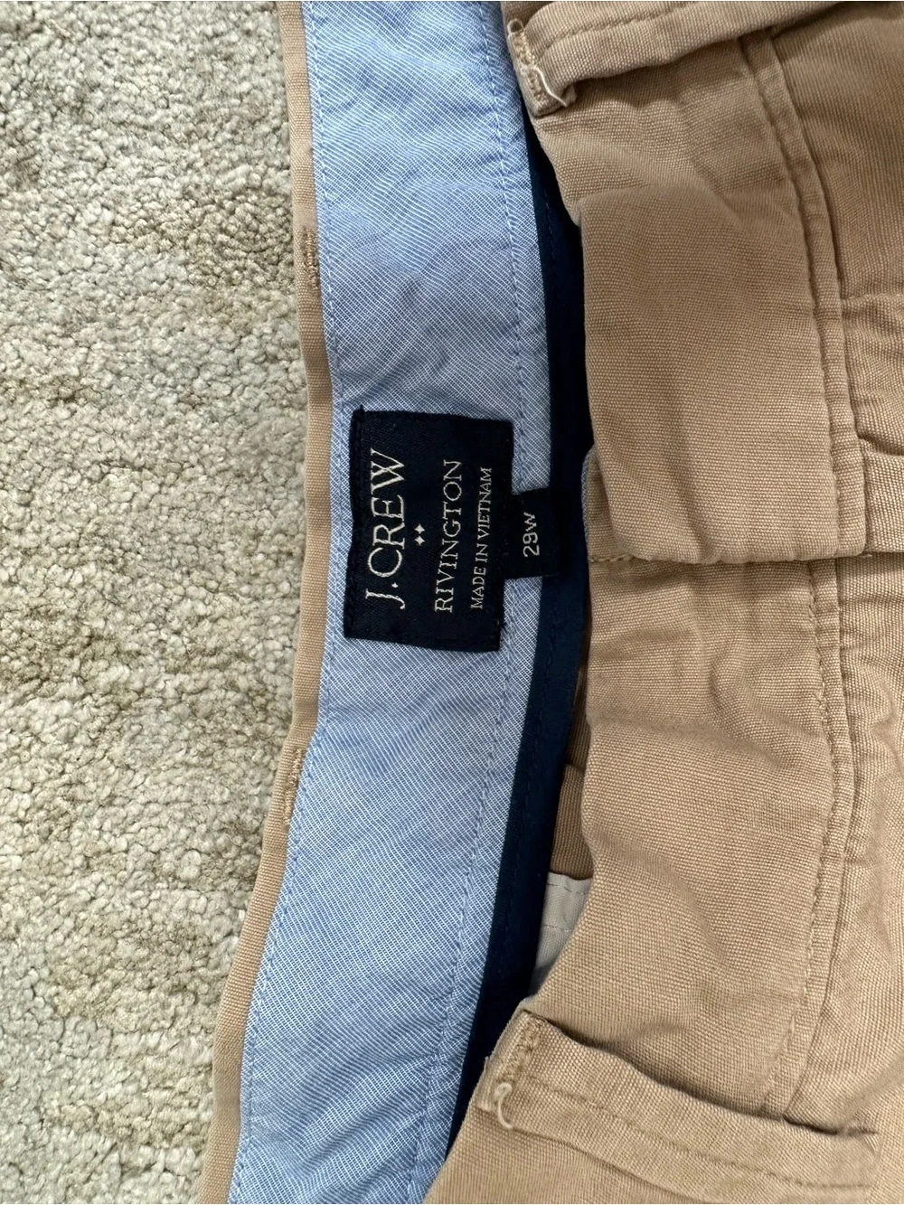J. Crew Tan Rivington Chino Shorts